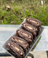 Brownies style cookies filled with nougat cream