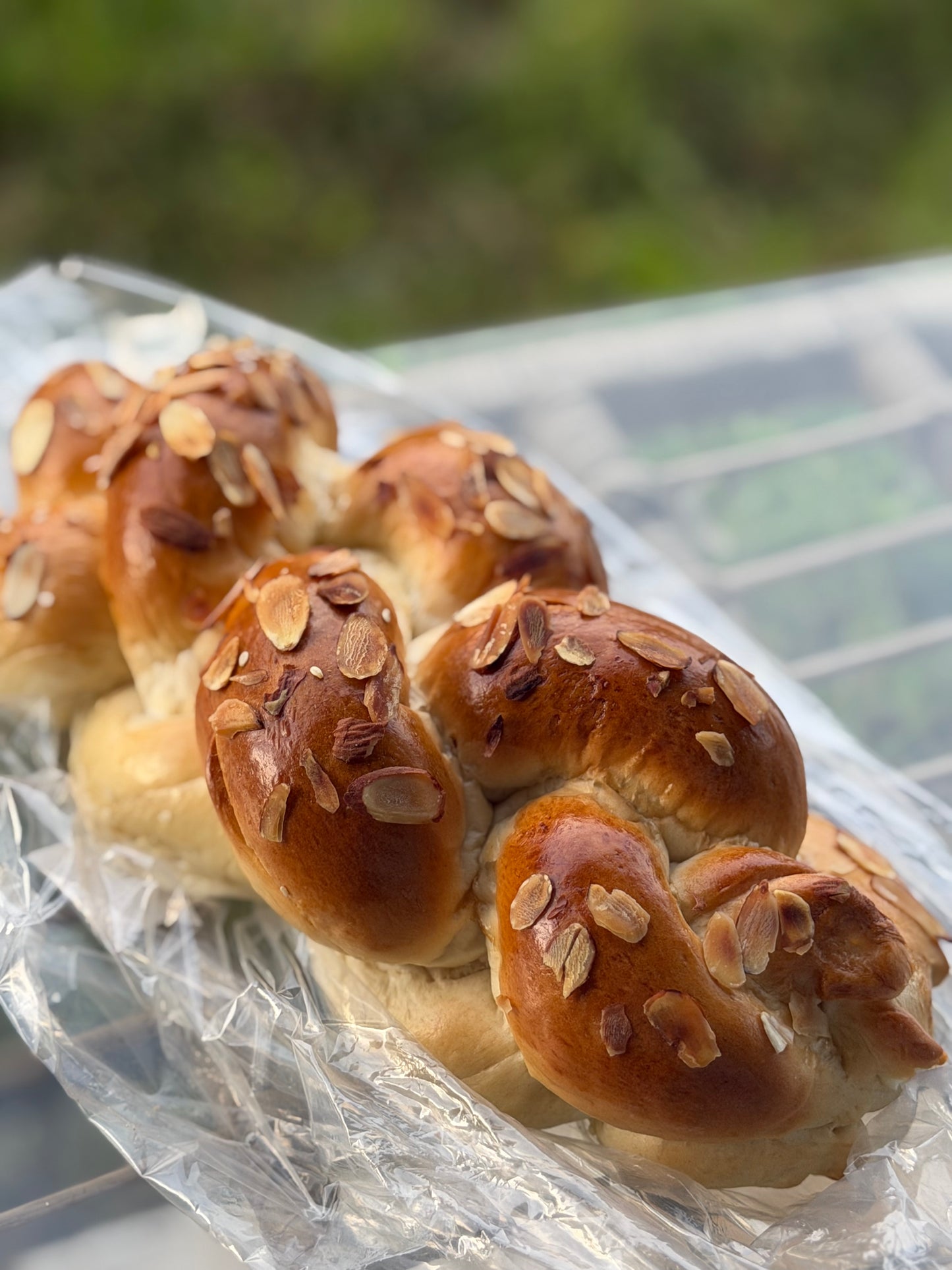 Almonds Challah bread